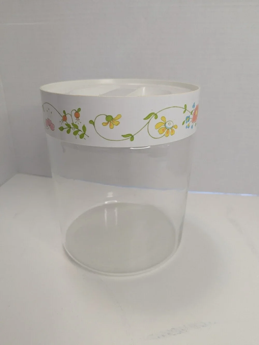 Pyrex Store n See Wildflower Canister Jar 1970s Spring Meadow Medium  Vintage